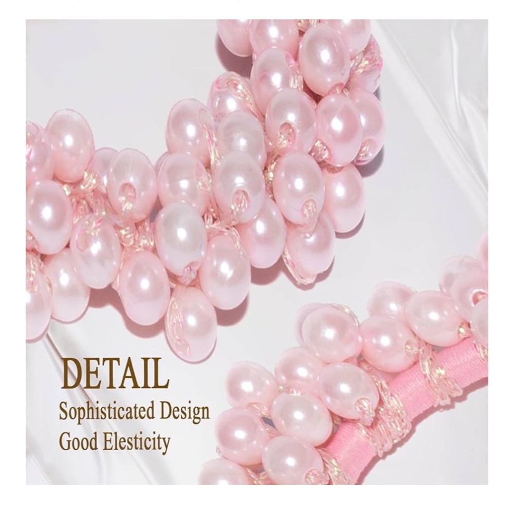 ๐Elegant Pearl Hair Ties (set of 2) - Picture 3 of 5